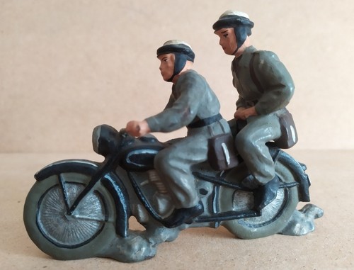 Antik lineol motorrad fahrer - lineol,