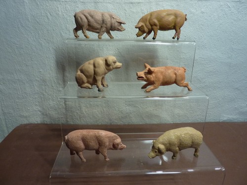 Schweine von elastolin und - schweine,