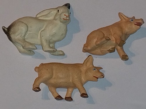 Figur hase 2 ferkel - &,